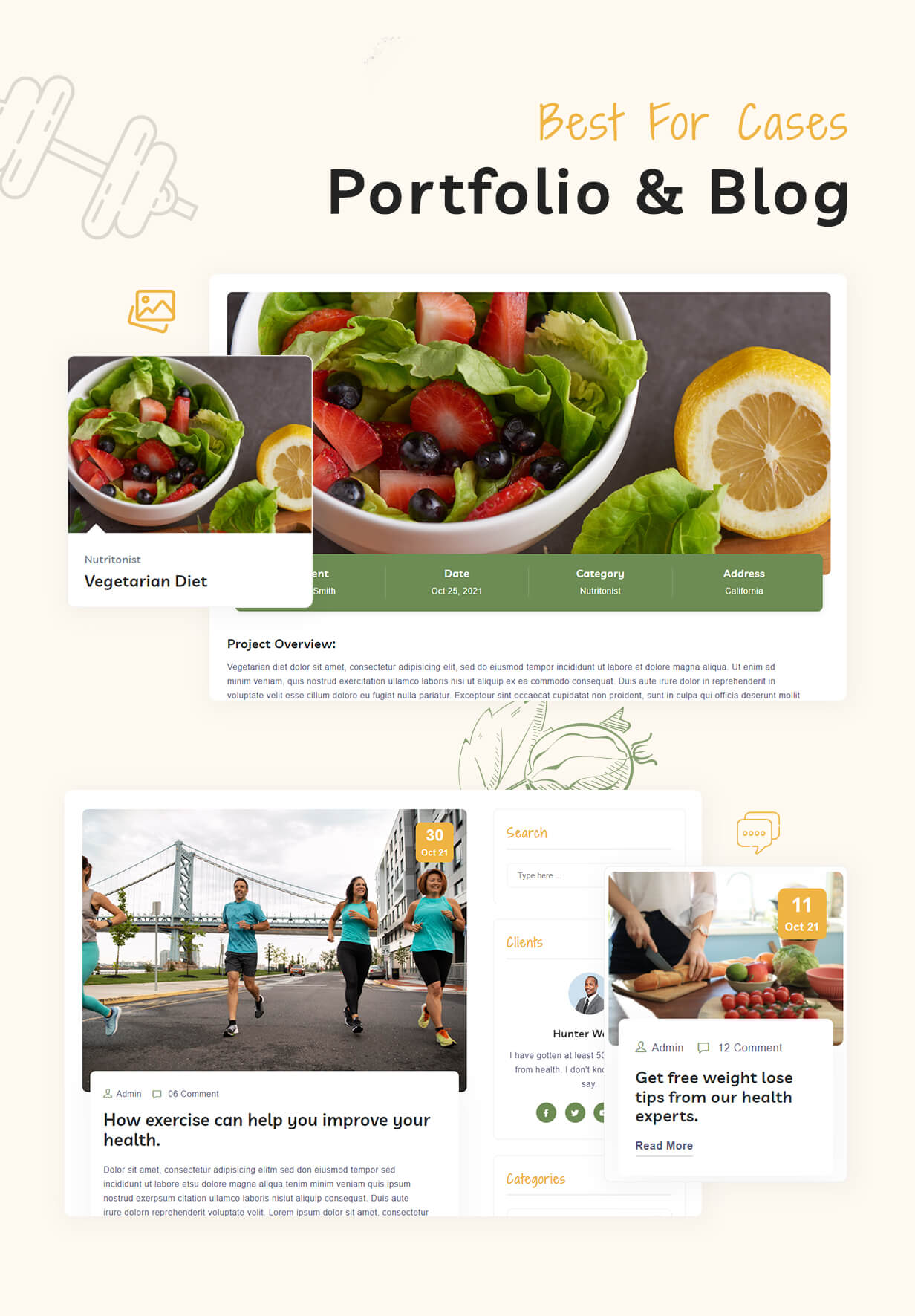 Nutrition Health and Diet HTML Template